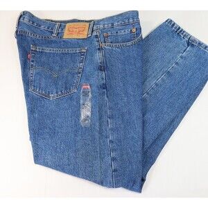 NEW Levi's 505 Regular Fit Jeans Mens 42x30 Medium Wash Denim NEW With Tags